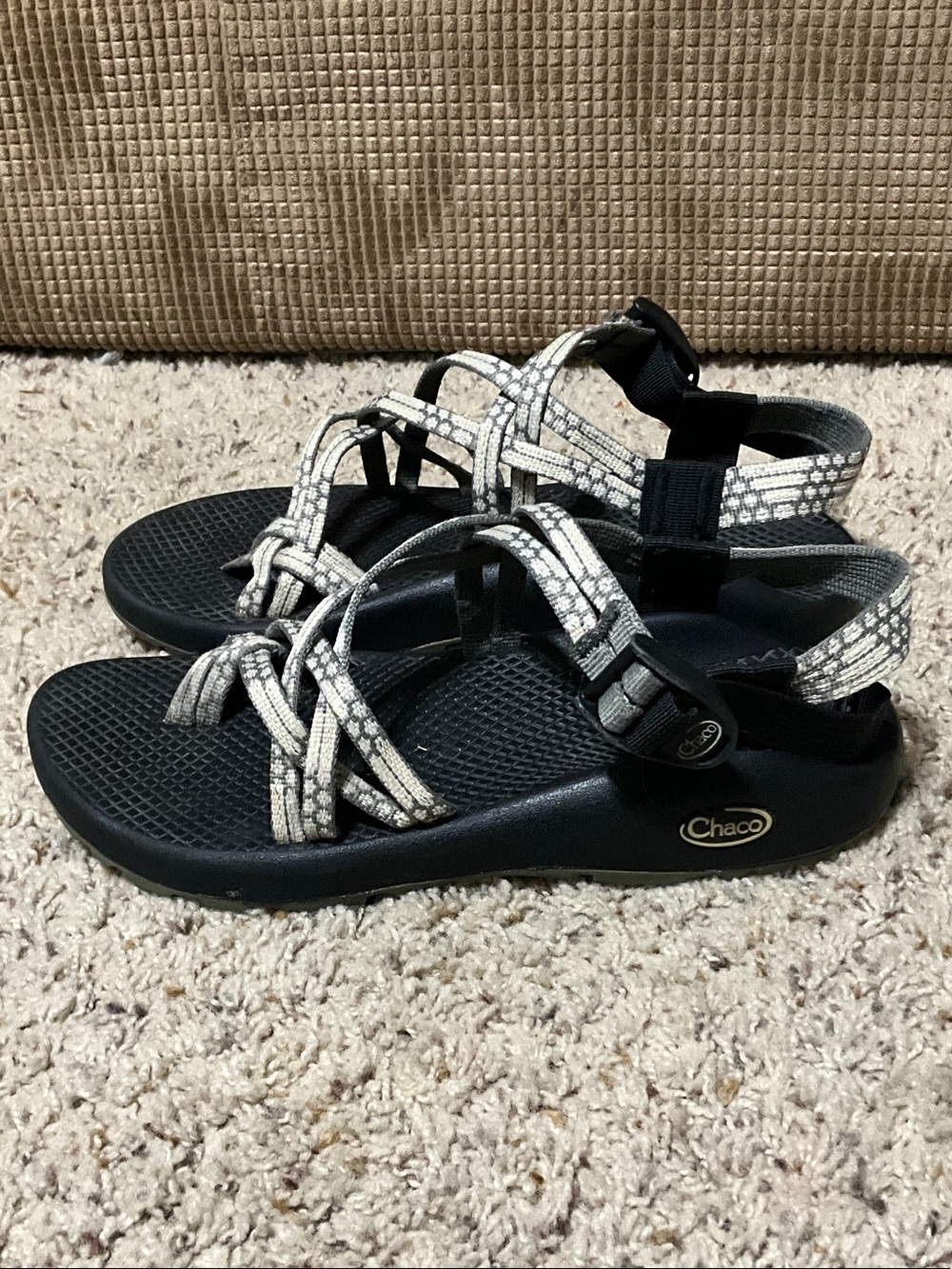 Chaco Black Sandals with White Speckled Straps - Picture 11 of 12